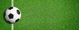 Fototapeta Sport - Soccer - Background / Ball / Gras