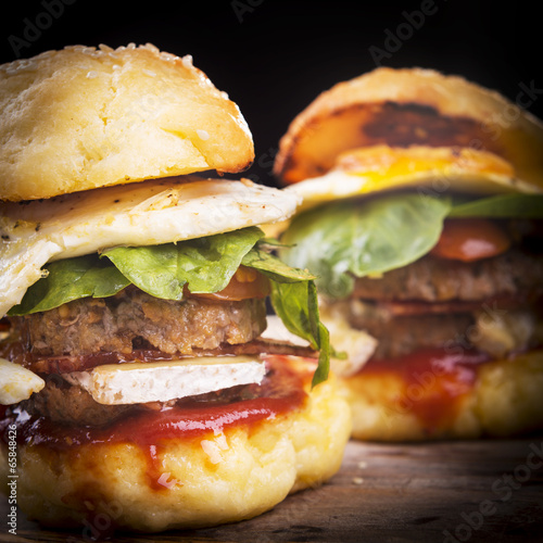 Naklejka samoprzylepna Suwaki hamburgerów