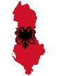 © filipbjorkman - Vector map with the flag inside - Albania.