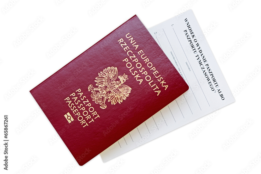 Wniosek o wydanie paszportu - obrazy, fototapety, plakaty 