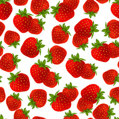 Poster - Strawberry seamless pattern