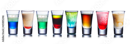 Fotografía  Bebidas de colores tiro
