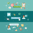 © Macrovector - Feedback web infographic