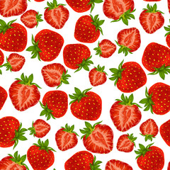 Poster - Strawberry seamless pattern