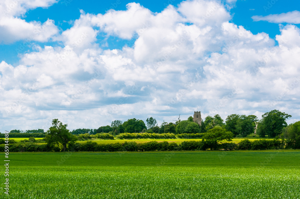 Bedfield View of rural landscape Bury St Edmunds, Suffolk, UK Stock Photo ...