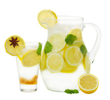 Pitcher And Glass Of Lemonad