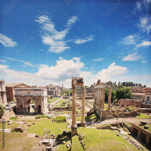 Naklejka samoprzylepna Itale - forum rome / romaiin (efekt vintage)