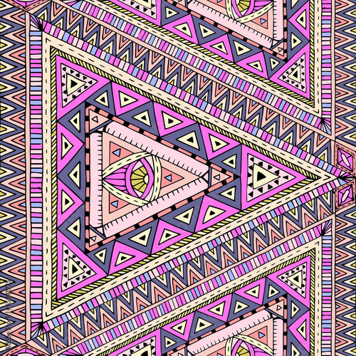 Obraz na płótnie canvas czteroczęściowy "tetraptyk" Wzór z elementami geometrycznymi.
