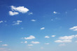 canvas print picture - Himmel mit Wolken