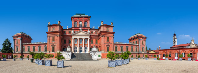 Wall Mural - Racconigi castle panoramic view.