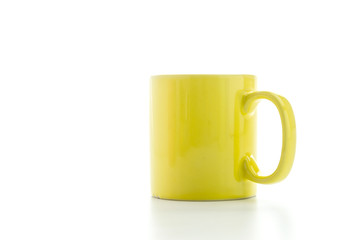 Canvas Print - Color mug isolated on white