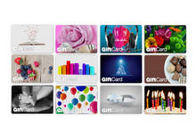Range Of Gift Card Designs For All People, White Background