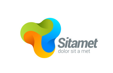 Poster - Corporate Media vector logo design. Business Technology