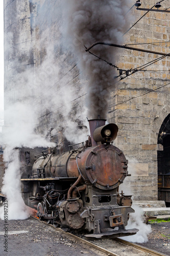 Naklejka ścienna steam train