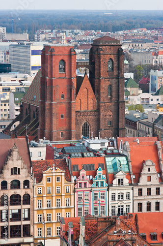 Naklejka na drzwi Church of Mary Magdalene, Wroclaw, Poland