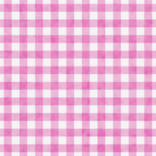 Bright Pink Gingham Pattern Repeat Background
