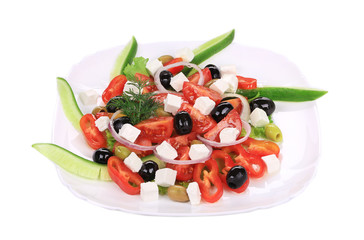 Poster - Fresh greek salad.