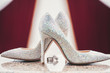Wedding-ring and woomen shoes acute coe