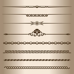 Wall Mural - Design elements - dividing lines and ornaments.