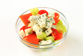 Poster - Vegetable salad with blue cheese