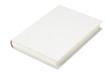 Blank white book on white with clipping path