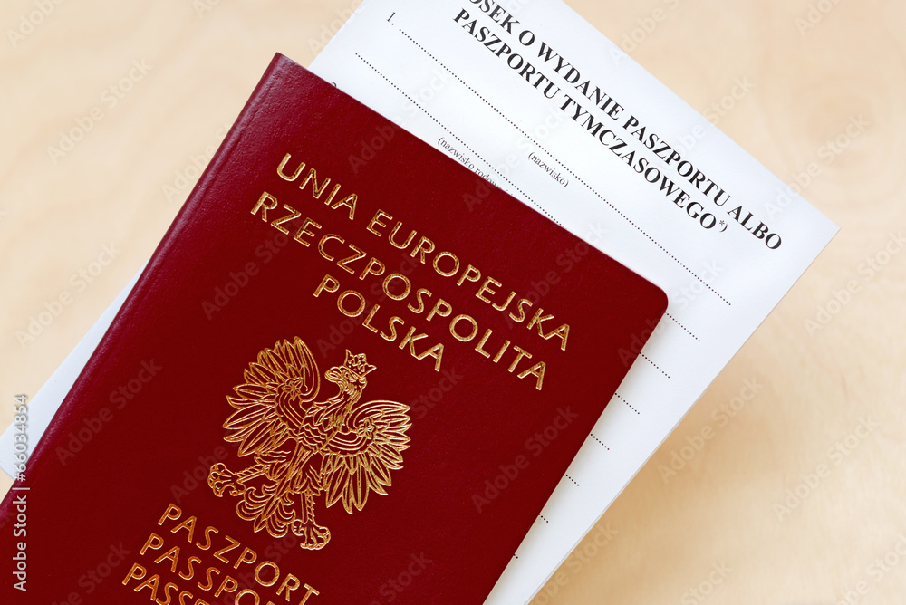 Wniosek o wydanie paszportu - obrazy, fototapety, plakaty 