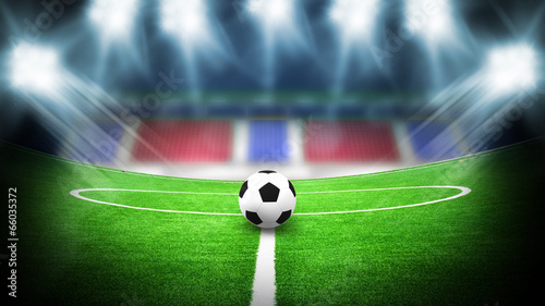 Board z aluminiowym obramowaniem Noc stadionu piłkarskiego