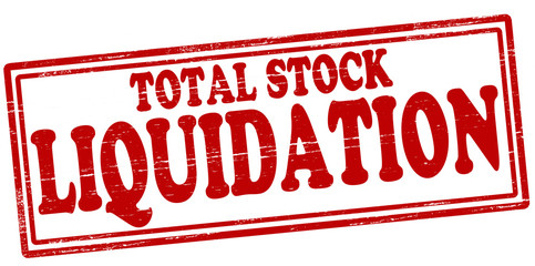 Canvas Print - Total stock liquidation