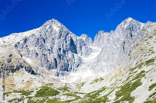 Board z aluminiowym obramowaniem Łomnicki szczyt i jego otoczenie, tatrzańskie tatry (wysokie tatry),