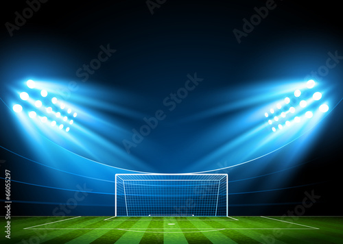 Football arena. Vector