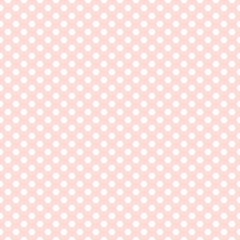 Papier Peint - Seamless pink polka dot background