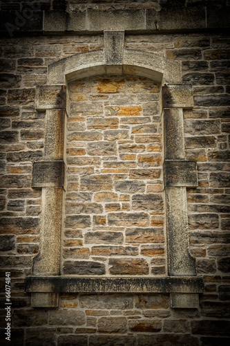Fotografia, Obraz Old, Gothic Style Stoned Up Window Frame