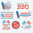 Retro 4th of July Labels