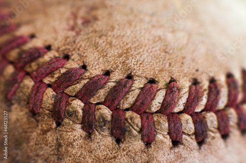 Obraz na płótnie canvas Stare makro baseball