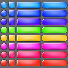 Colored web buttons