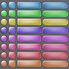 Colored web buttons