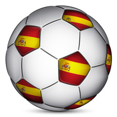 Wall Mural - Spanish soccer ball, vector