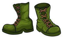 A Pair Of Green Boots