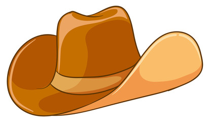 Sticker - A brown hat