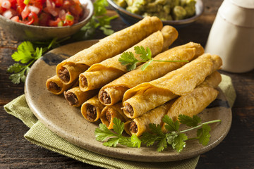 Wall Mural - Homemade Mexican Beef Taquitos