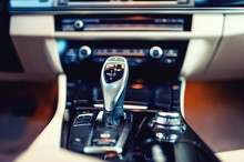 Automatic Gear Shifter In A New, Modern Car