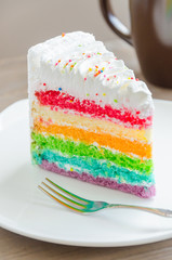 Canvas Print - Rainbow cakes