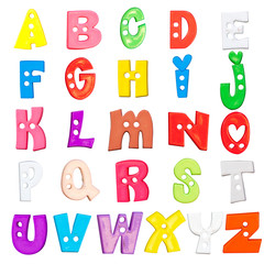 Alphabet baby plastic letters set