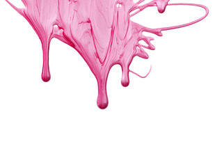 Wall Mural - Blots of pink nail polish