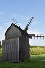 old wooden mill