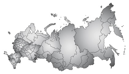 Sticker - Map of Russia