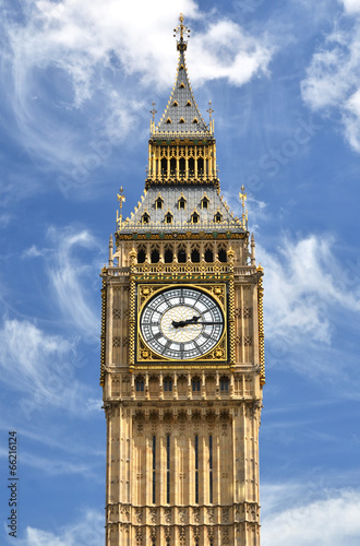 Obraz na płótnie canvas dwuczęściowy "dyptyk" Big ben w słoneczny dzień