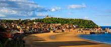 Scarborough Beach, Castle And Harbour View