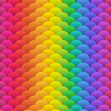 Rainbow Blobs Seamless Vector Background