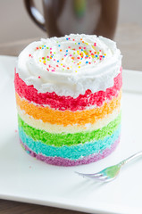 Canvas Print - Rainbow cakes